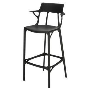 Taburete A.I. de tecnopolímero h:75 cm negro