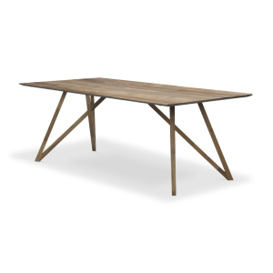 Mesa rectangular Spider teca reciclada maciza