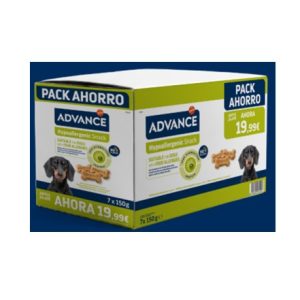 ADVANCE DOG HYPOALLERGENIC SNACK 150g PACK AHORRO PVP19.99 (7 uds./caja)