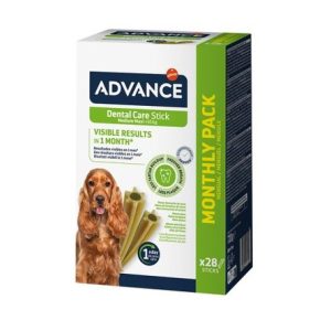 ADVANCE DOG DENTAL CARE STICK MEDIUM/MAXI MENSUAL 720g PVP9.95 (4uds./caja)