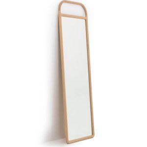 Espejo Runda de roble macizo