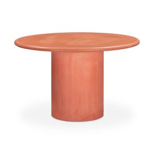 Mesa redonda de microcemento Brisa Ø120 x 76 cm