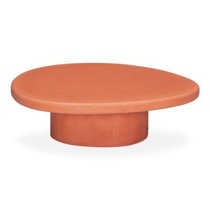 Mesa de centro/auxiliar de microcemento Mango Ø90 x 27 cm