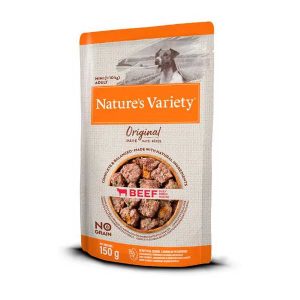 NATURE’S VARIETY DOG ORIGINAL NO GRAIN PATÉ MINI BUEY 150g (8 uds./caja)