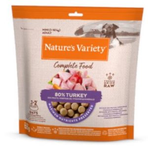 NATURE’S VARIETY DOG LIOFILIZADO COMPLETE FOOD MINI PAVO 120g  (7 uds./caja)