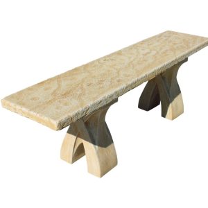 BANCO PARA JARDÍN DE PIEDRA BEVERLY NATURAL OCRE