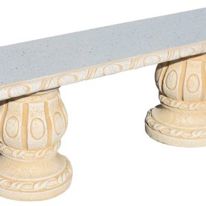 BANCO PARA JARDÍN VITALICIO PULIDO OCRE.