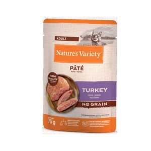 NATURE’S VARIETY CAT NO GRAIN PATÉ PAVO 70g (12 uds./caja)