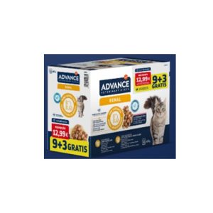 ADVANCE VETERINARY DIETS WET CAT RENAL 85g 9+3 gratuitos (12ud./caja)