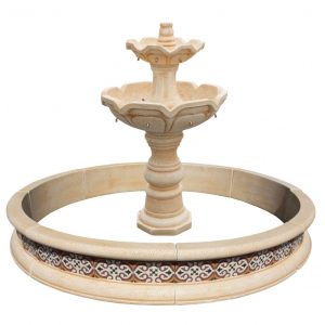 FUENTE DE JARDÍN MODELO SMALL TREVERI GOLTIS OCRE