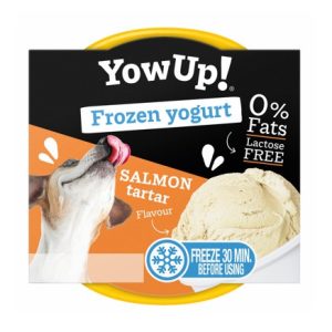 YOW UP! YOGUR HELADO TARTAR DE SALMÓN PARA PERROS 110g (12ud./caja)