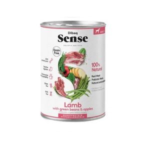 DIBAQ SENSE COMIDA HÚMEDA NO GRAIN DE CORDERO PARA PERROS ADULTOS 380g – (12uds./caja)