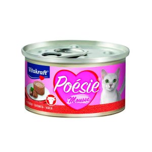 VITAKRAFT POÉSIE COMIDA HÚMEDA PARA GATOS EN MOUSSE CON TERNERA 85g (12uds./caja)- PVP0.89€