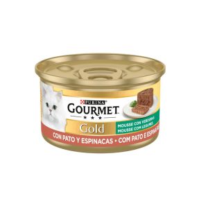 GOURMET GOLD MOUSSE PATO Y ESPINACAS 85g (24ud./caja)