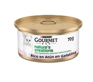 GOURMET NATURE’S CREATIONS ATÚN Y GAMBAS GELATINA 70g (24ud./caja)