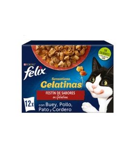 FELIX SENSATIONS FESTÍN DE SABORES 12x85g (6ud./caja)