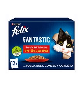 FELIX FANTASTIC FESTÍN DE CARNES 12x85g (6ud./caja)