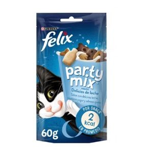 FELIX SNACK PARTY MIX DELICIAS DE LECHE 60g (8ud./caja)