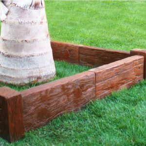 BORDILLO PARA JARDÍN ASTERIX IMITACIÓN MADERA.