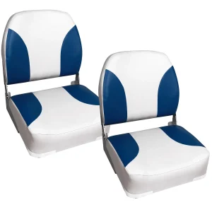 Asiento de barco Riccione juego de 2 de cuero sintético plegable en varios colores pro.tec