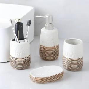 Set x4 Accesorios de Baño