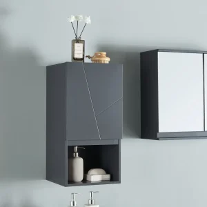 Armario colgante Overath 30x30x60 cm Gris [en.casa]
