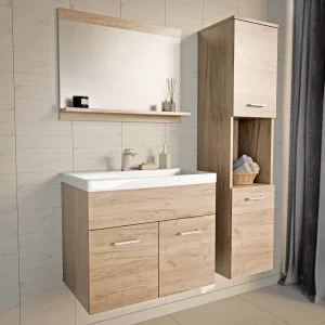 Conjunto de muebles de baño Krildihana de 3 piezas [en.casa]
