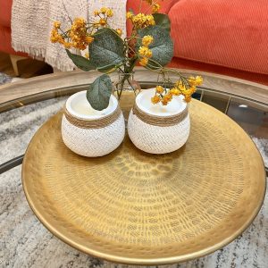 Bandeja dorada envejecida 48x48x2 cm