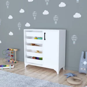 Armario auxiliar Aurland 78,5x77x30cm en varios colores [en.casa]