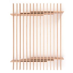 Cama doble Parallel con estructura de haya natural