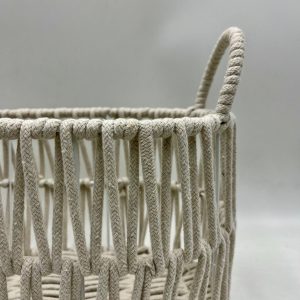 Cesta blanca algodón M