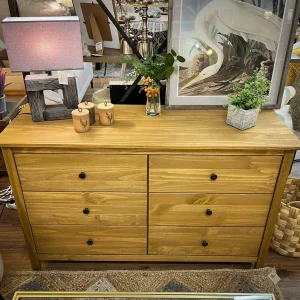 Cómoda madera 6 cajones Berna