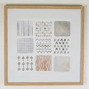 Cuadro cristal figuras geométricas 2