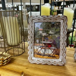 Portafotos resina natural 13x18 cm