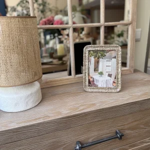 Portafotos plateado relieve 15x20