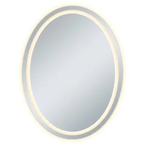 Espejo Ovalado con Luz LED 60 x 80 cm