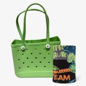 Set Bolso Verde + Toalla
