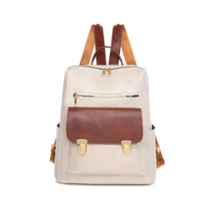 Mochila Milan Marrón con Beige