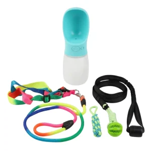 Bebedero + Correa L + Juguete para Mascotas