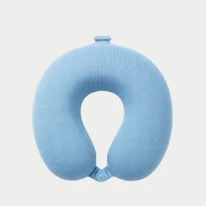 Almohada De Viaje 30 x 25 cm Celeste