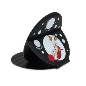 Espejo compacto irrompible de acero inoxidable Pepikusama negro