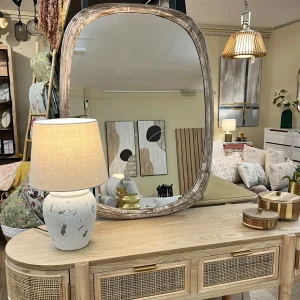 Espejo madera blanco lavado 60x80