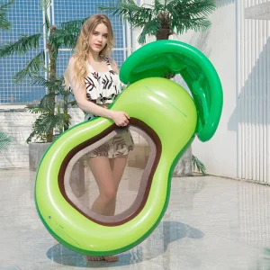 Flotador inflable con diseño de aguacate