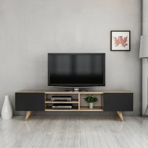 Mesa de televisión Assens 40 x 160 x 31 cm en varios colores [en.casa]