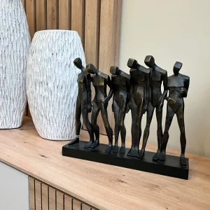 Figura personas negro 40x10.5x34.5