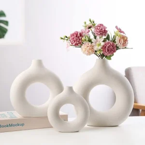 Florero de Cerámica Circular