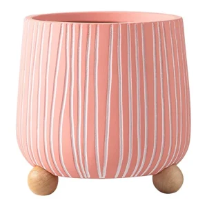 Florero de Cerámica Redondo Patitas Alto