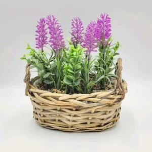 Planta mimbre lavanda 19x12x22 cm