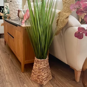 Planta artificial con macetero de fibra 50x50x130