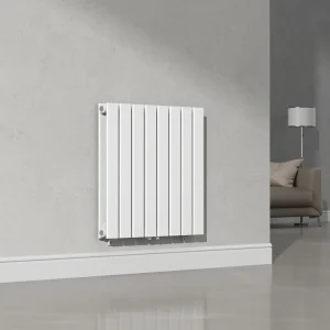 Radiador de diseño Nore Blanco 60x60cm Doble capa 809W [neu.haus]